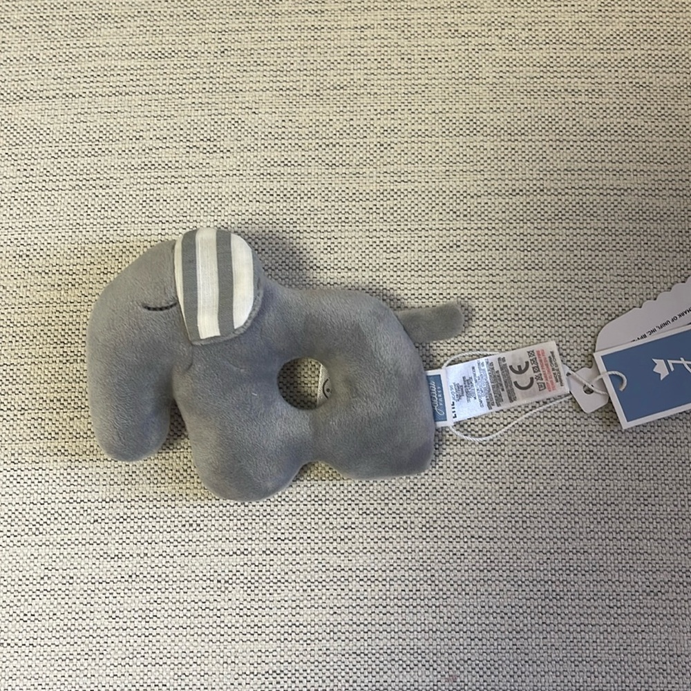 Jacadi Paris Baby Elephant Rattle